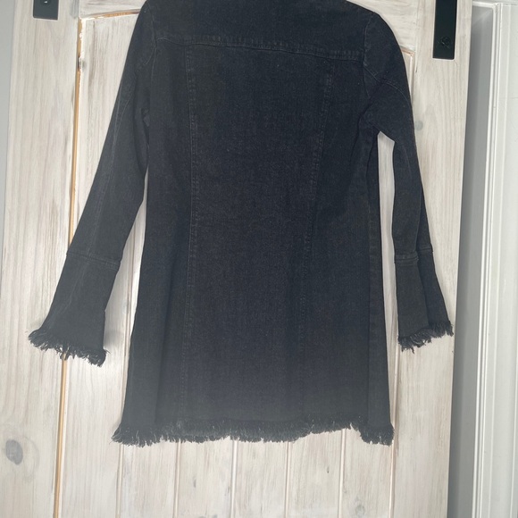 NWT $178 Dizzy Lizzy PARK SLOPE DENIM JACKET BLACK  online for $179 Size small - Picture 5 of 6
